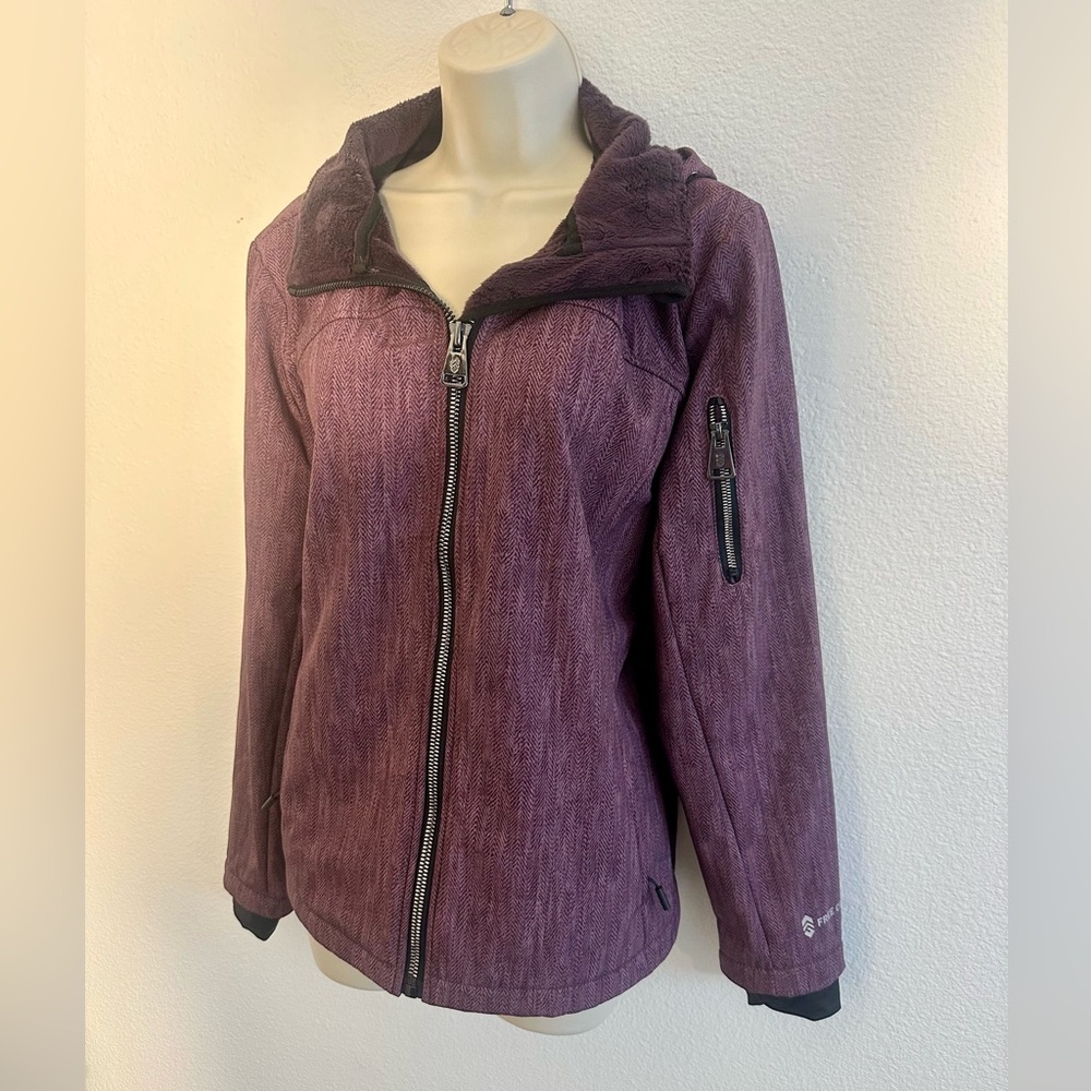 Free Country Jacket Fleece Line Super Softshell Full Zip XL Wind Water Resistant - Picture 6 of 12